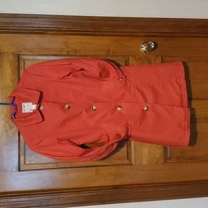 Old Navy Cotton Trench. Salmon Size S